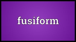 Fusiform Meaning [upl. by Julia259]