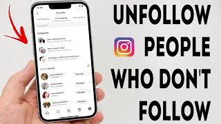 How To Unfollow People Who Dont Follow You Back On Instagram  Full Guide [upl. by Marrilee]