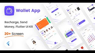 Wallet App Lite  Recharge and Money Transfer Flutter UI Kit Free  Iqonic Design FlutterUIKitFree [upl. by Anala705]