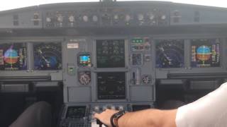 A320 Cockpit landing [upl. by Ezmeralda]