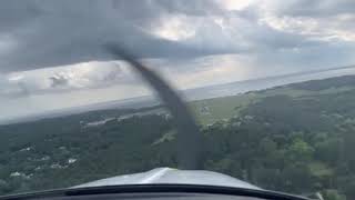 Beechcraft Bonanza landing at Dare County Regional Airport KMQI [upl. by Einyaj]