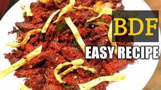 Kerala style beef fry l Beef dry fry BDF l നാടൻ ബീഫ് ഫ്രൈ l Restaurant style l spicy beef fry [upl. by Anivlac]