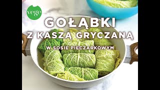 Najlepsze Gołąbki z Kaszą Gryczaną w sosie pieczarkowym Jak zrobić wegetariańskie gołąbki [upl. by Holt]