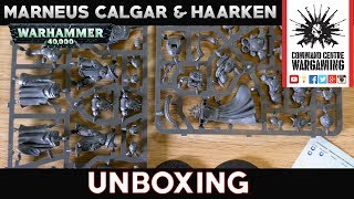 Marneus Calgar Haarken Worldclaimer Unboxing Warhammer 40k 8th Edition [upl. by Ainotna]