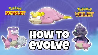 How To Evolve Galarian Slowpoke into Slowbro and Slowking Pokemon Scarlet and Violet Dlc [upl. by Ynneg733]