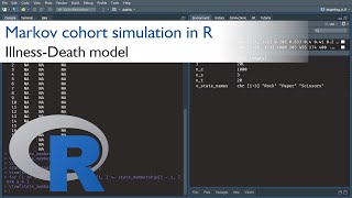 Markov cohort simulation in R  IllnessDeath model [upl. by Krusche]