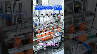 Automatic liquid filling machine auto magnetic pump 6 nozzles filling machine for laundry detergent [upl. by Dimo366]