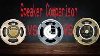 Speaker Comparison p1  G12M vs K100 vs V30 [upl. by Malamud]