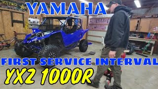 2021 Yamaha YXZ 1000R First Service and Oil Change  How To [upl. by Acisseg]