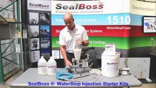 Water Stop Injection STARTER KIT SealBoss [upl. by Hayse]