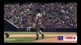 Gameplay The show 23  PlayStation Atlanta Braves vs Colorado Rockies [upl. by Modeste]