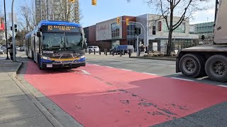 NEW Translink bus spotting  2023 New Flyer XDE60 B23008 on R2 Marine Drive [upl. by Ailbert]