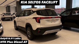 New Kia Seltos Facelift 2024 HTK Plus Diesel AT  MOST VFM VARIANT WITH SUNROOF  Full review 😍🔥 [upl. by Nelleeus153]