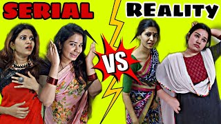 Serial Vs Reality pt03  Srimathi chimu  Srinidhi  Comedy [upl. by Milka]