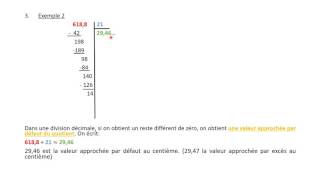 6 DIVISION DECIMALE [upl. by Aneehsram]