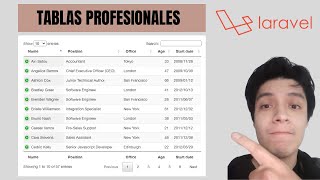 01  Cómo mostrar tablas profesionales con el plugin Datatables y Laravel [upl. by Lindsay471]