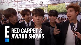 KoreanPop Boy Band BTS Hit the 2017 Billboard Music Awards  E Red Carpet amp Award Shows [upl. by Naitsirc866]