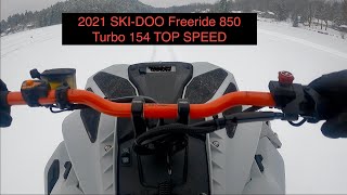 2021 Ski Doo 850 Turbo Top Speed [upl. by Eimmij]