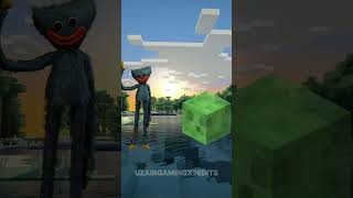 HUGGY WUGGY VS ALL MINECRAFT MOBS shortsfeed shorts minecraft gaming trending edit huggywuggy [upl. by Colp]