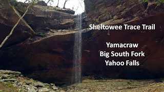 Sheltowee Trace Trail  Yamacraw Big South Fork Yahoo Falls [upl. by Ezirtaeb]