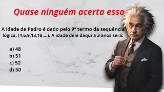 Questões de raciocinio lógico para concursos [upl. by Kcirderfla]