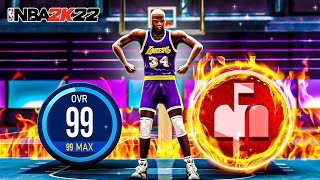 LEGEND 99 PRIME SHAQ CENTER BUILD is UNGUARDABLE NBA 2K22 [upl. by Sarina]