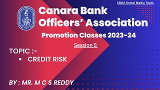 CBOA PROMOTION CLASS 22102023 FORENOON SESSION BY MR CHANDRA SHEKHARA REDDY  PART II [upl. by Nytnerb68]