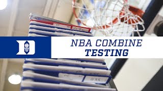 Duke Basketball Combine Testing 7518 [upl. by Coralie]