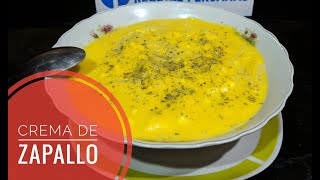 Sopa Casera  Crema de Zapallo Super ECONÓMICA [upl. by Nnorahs]