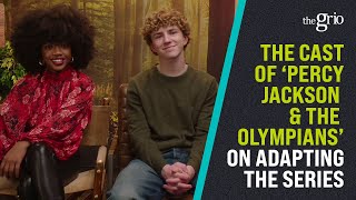 The Cast of Percy Jackson amp the Olympians on Adapting the Series to Television [upl. by Devora996]