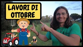 ⚒️ LAVORI DA FARE ad OTTOBRE nellorto nel frutteto e in balcone ⚒️  Tutorial Agricoltura [upl. by Elorac]