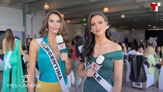 Miss Argentina y Miss Chile Fashion Donts  Telemundo Entretenimiento [upl. by Ahsinwad]