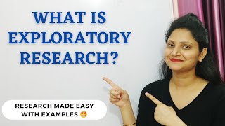 5 What is EXPLORATORY RESEARCH  Explained with example  Research Methodology ugcnet research [upl. by Aikkin]