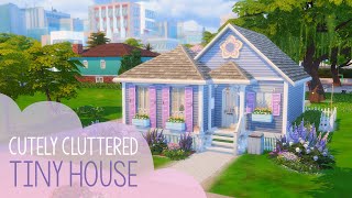 Cutely Cluttered Tiny House  Sims 4 Stop Motion Build  No CC [upl. by Jaylene]