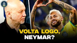 O BRASIL PRECISA JOGAR PARA O NEYMAR IGUAL A ARGENTINA JOGA PARA O MESSI  Corte do Opinião Placar [upl. by Homerus]