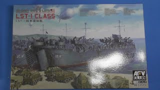 Sprue Review AFV Club 1350 LST1 Class Landing Ship [upl. by Bonnell878]