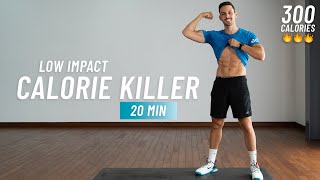 20 Min Low Impact Cardio  High Intensity Workout for Fat Burn at Home No Jumping Steady State [upl. by Assert]