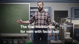 The First Facial Moisturizer for Those with Beards  Mens Skin Care  stubble amp stache [upl. by Creamer]