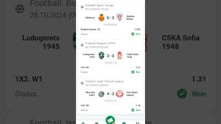 1xbet High Odd Accumulator Bet won Free Football Predation 1xbet 22bet linebet bet365 [upl. by Monsour]