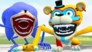 NEW FREDDY FAZBEAR TAPES VS SONIC TAPES in Garrys Mod [upl. by Suqram897]