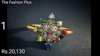 Gold and Navaratna Stone Rings with PRICE By BLue Stone [upl. by Kutzenco]