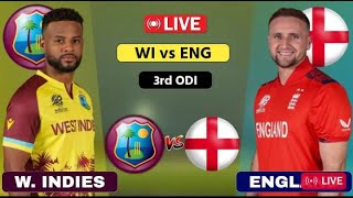 🔴West Indies vs England Live  3rd ODI  WI vs ENG Live  Scores amp Commentary cricketlive​ [upl. by Deborah]