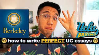 How To Write ALL 8 UC PIQ Essay Prompts No BS Pure Gold [upl. by Evets]