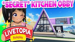 SECRET KITCHEN OBBY NEW MANSION in LIVETOPIA Roleplay roblox [upl. by Enamrahs]