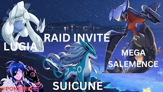 Lugia and mega salemence raid invite Pokerishu [upl. by Naylor465]