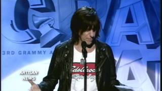 JEFF BECK WINS THREE GRAMMYS [upl. by Aryt]