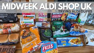 WEEKLY GROCERY SHOP  ALDI UK  UK FAMILY GROCERIES  ALDI DUPES  FOOD SHOP UK [upl. by Nahsor187]