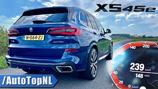 BMW X5 45e  ACCELERATION TOP SPEED amp SOUND by AutoTopNL [upl. by Nadiya]