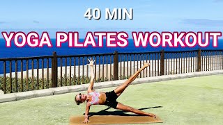 40 MIN YOGA PILATES FUSION  GANZKÖRPERWORKOUT IM FLOW  FÜR ALLE LEVEL [upl. by Hearn]