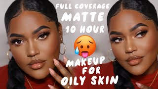 10HR VERY MATTE Makeup Routine for OILY SKIN  TIPS  PRODUCTS THAT ACTUALLY WORK [upl. by Nerol618]